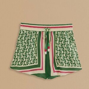 FARM Rio Pineapple Scarf Shorts Green Size S